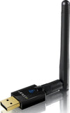 EDUP Wifi Adapter ac600Mbps Wireless Usb Adapter 5.8GHz/2.4GHz Dual Band 600Mbps Usb Adapter 2dBi External Antennas Supports Windows XP,Win Vista,Win 7,Win 8.1, Win 10,Mac OS X 10.７-10.1４