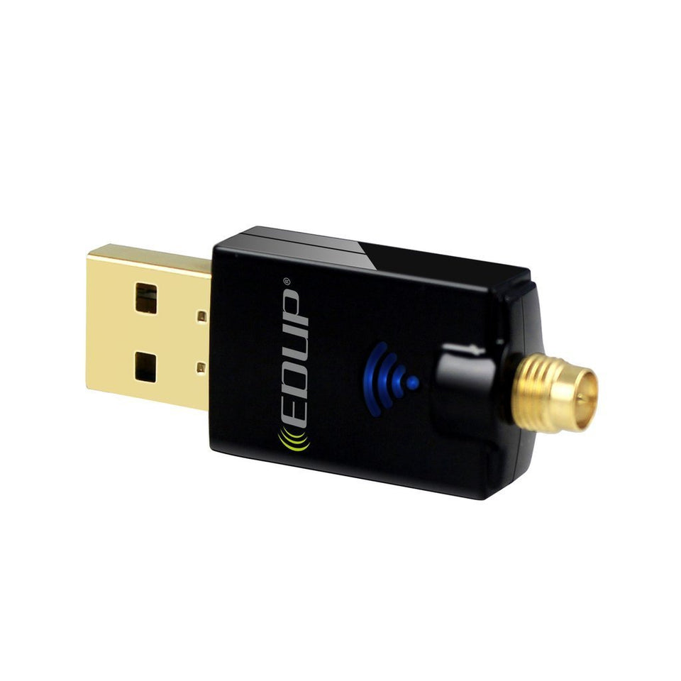 EDUP Wifi Adapter ac600Mbps Wireless Usb Adapter 5.8GHz/2.4GHz Dual Band 600Mbps Usb Adapter 2dBi External Antennas Supports Windows XP,Win Vista,Win 7,Win 8.1, Win 10,Mac OS X 10.７-10.1４