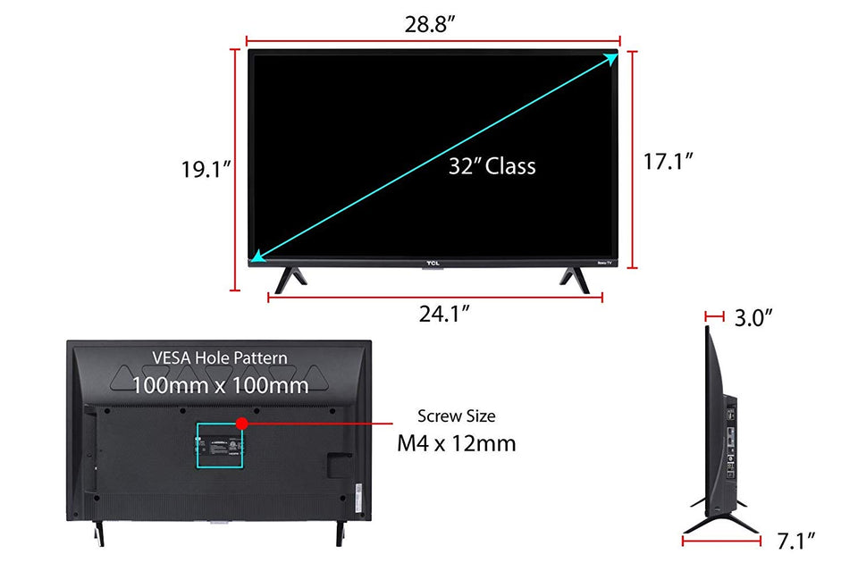 TCL 32S327 32-Inch 1080p Roku Smart LED TV (2018 Model)