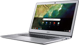 Acer Chromebook 15, Intel Celeron N3350, 15.6" Full HD Touch, 4GB LPDDR4, 32GB Storage, Google Chrome, Pure Silver, CB515-1HT-C2AE, 15-15.99 inches