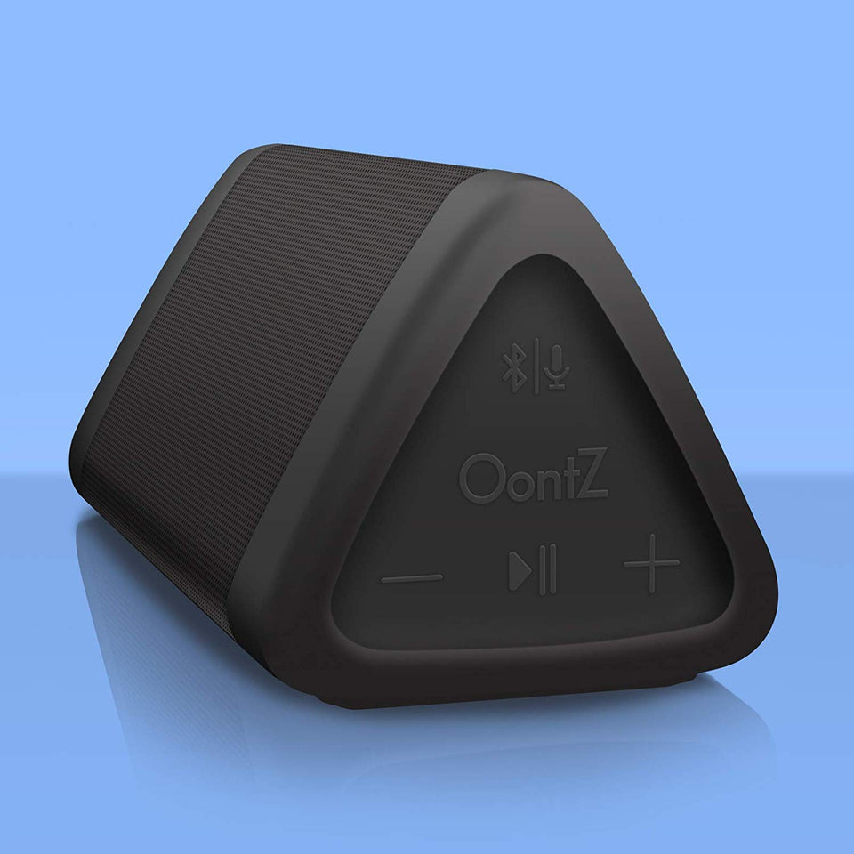 OontZ Angle 3 (3rd Gen) - Bluetooth Portable Speaker, Louder Volume, Crystal Clear Stereo Sound, Rich Bass, 100 Foot Wireless Range, Microphone, IPX5, Bluetooth Speakers by Cambridge Sound Works (Black)