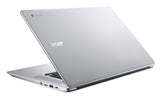 Acer Chromebook 15, Intel Celeron N3350, 15.6" Full HD Touch, 4GB LPDDR4, 32GB Storage, Google Chrome, Pure Silver, CB515-1HT-C2AE, 15-15.99 inches