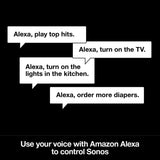 Sonos Beam, the smart, compact soundbar for TV, music, and more. (Black)