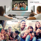 VANKYO LEISURE 3 Mini Projector, Full HD 1080P and 170'' Display Supported, 2400 Lux Portable Movie Projector with 40,000 Hrs LED Lamp Life, Compatible with TV Stick, PS4, HDMI, VGA, TF, AV and USB