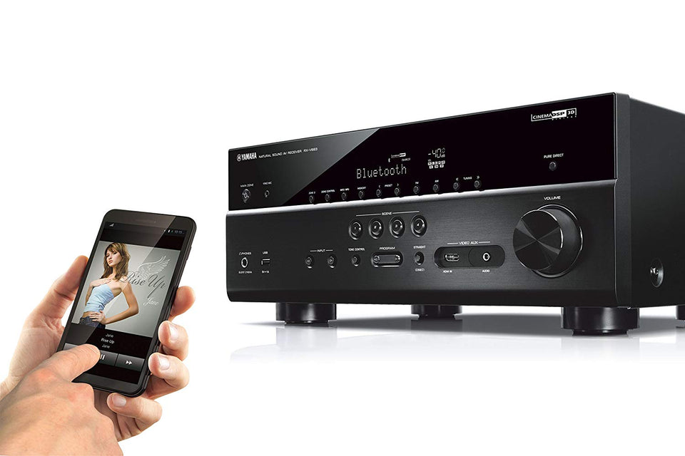 Yamaha RX-V683BL 7.2-Channel MusicCast AV Receiver with Bluetooth, Works with Alexa